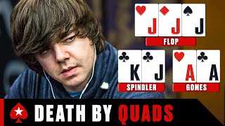 EPIC Deaths by QUADS  PokerStars [upl. by Aloel]