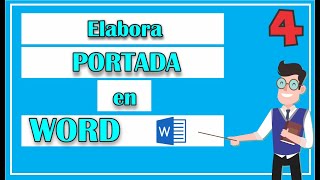 ¿Cómo hacer una PORTADA en WORD [upl. by Edme222]