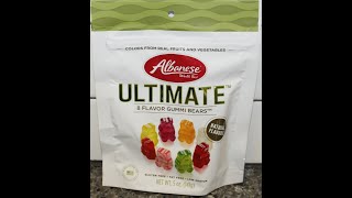 Albanese World’s Best ULTIMATE 8 Flavor Gummi Bears Review [upl. by Etnohs867]