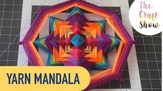 HOW TO WEAVE YARN MANDALA  MANDALA ART GODS EYE TUTORIAL [upl. by Anaibib36]