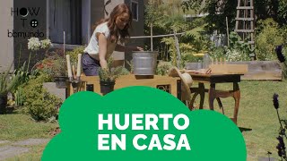 Tutorial para hacer tu propio HUERTO EN CASA  HUERTO URBANO [upl. by Einaeg]