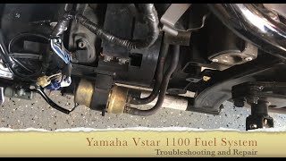 Yamaha VSTAR 1100 Fuel System Testing and Troubleshooting  From The Fuel Tank to the Carbs [upl. by Nerol481]