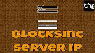 Minecraft Blocksmc Server IP [upl. by Janaya]