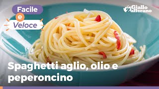 SPAGHETTI AGLIO OLIO E PEPERONCINO facilissimi e super cremosi [upl. by Octavla437]