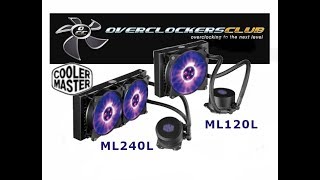 Cooler Master MasterLiquid ML120L and ML240L Cooler Review [upl. by Damick324]