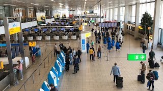 Schiphol Airport Amsterdam  Walkthrough Tour April 2018 HD [upl. by Kovacev20]