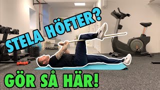 5 Enkla Övningar För Stela Höfter [upl. by Monahon]