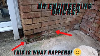 Bricklaying Brick repair job [upl. by Awra411]