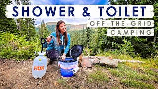 EASY DIY Portable SHOWER amp TOILET For Camping Off the Grid [upl. by Eibloc]