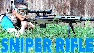 WELL MB4411D Bolt Action Airsoft Sniper Rifle with RobertAndre [upl. by Narcissus239]