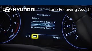 Lane Following Assist Explained  Hyundai [upl. by Enej]