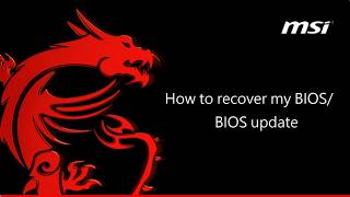 MSI® HOW TO use Flash BIOS Button [upl. by Jesher]