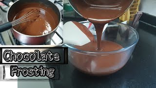 How to make Chocolate frosting  Simple and easy recipe [upl. by Chappell736]