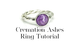 Cremation Ashes Ring Tutorial [upl. by Ocana]