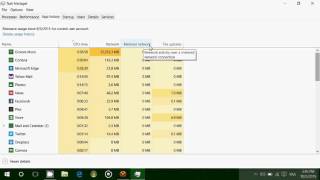 Windows 10 How to view app history usage cpu time and network data used [upl. by Annmaria]