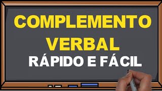 Complemento Verbal  Objeto Direto e Objeto Indireto  Fácil I Português online [upl. by Constantina]