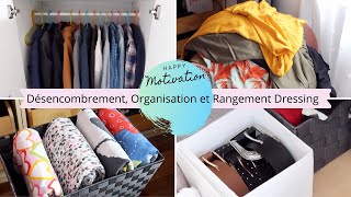 DÉSENCOMBRE ORGANISE ET RANGE AVEC MOI MON DRESSINGARMOIRE⎜Ménage Motivation [upl. by Amalburga]