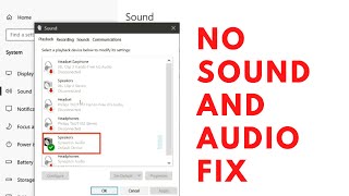 How To FIX No Sound and Audio Problems on Windows 10 [upl. by Ravert]