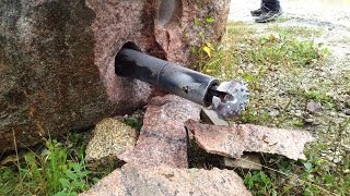 Rock drilling with the Air Percussion Head TERRA ROCK [upl. by Euqinomahs]