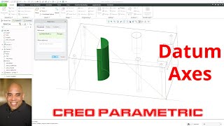 Creo Parametric  Datum Axes [upl. by Kilbride]