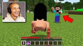 PRANKING AS MOMO IN MINECRAFT [upl. by Yenattirb]