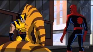 Wolverine amp Spiderman new avengers killing the Dinosaurs especially Raptors [upl. by Fowler]