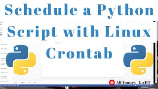 Schedule A Python Script with Linux Crontab [upl. by Borchers895]