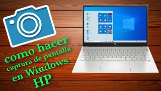 como hacer captura de pantalla en laptop hp WINDOWS 10  MUY FÁCIL 2021 [upl. by Odama]