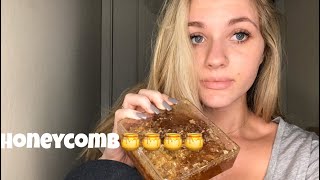 ASMRSATISFYING EATING RAW HONEYCOMB🍯🍯 [upl. by Ynar]