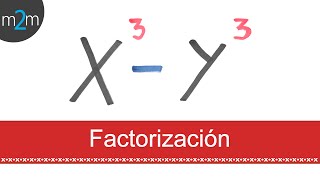 Factorización de una diferencia de cubos x³  y³ [upl. by Asaert]