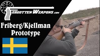 Prototype FribergKjellman FlapperLocking Semiauto Rifle [upl. by Zysk]