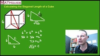 Calculating the Diagonal Length of a Cube [upl. by Illom266]