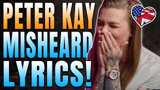 AMERICAN REACTS TO PETER KAY MISHEARD LYRICS  PETER KAY  AMERICAN IN ENGLAND  AMANDA RAE [upl. by Notreb205]