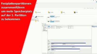 Festplattenpartitionen zusammenführen Windows 7810 Tutorial Time [upl. by Alrep]