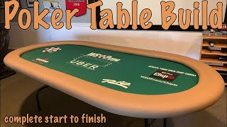 Poker Table Build from Start to Finish [upl. by Arias69]