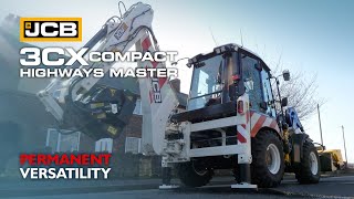 JCB 3CX Compact Highways Master  Versatility [upl. by Ole756]