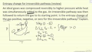 Entropy Change for Irreversible Pathway Review [upl. by Gabbie770]