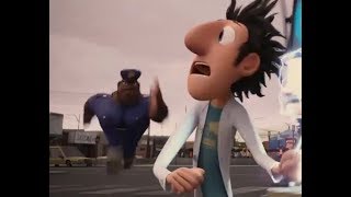 Officer Earl running Sonic mode MEME  Cloudy with a chance of Meatballs 2009 [upl. by Decca]