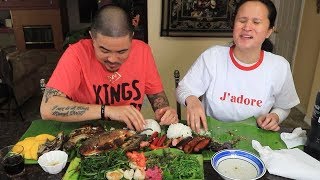 ILOCANO STYLE MUKBANG  FILIPINO FOOD [upl. by Vookles773]