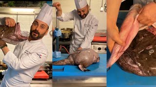 Anlatımlı “Fener Balığı” tarifi Angler fish recipes by Chef MEHMET GEZEN [upl. by Mayhew]