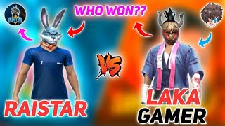 RAISTAR VS LAKA GAMER  RED NUMBER CHALLANGE  1 VS 1 CLASH  WHO WON [upl. by Shaffert786]