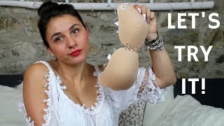 PROVIAMO INSIEME IL REGGISENO ADESIVOFUNZIONERA DAVVERO [upl. by Claudie]