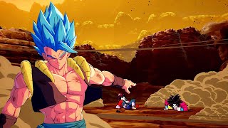 Gogeta SSB vs Gogeta SS4 DRAGON BALL FighterZ ENG [upl. by Rihaz]