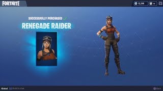 Buying the Renegade Raider amp Raiders Revenge  Fortnite Season Shop 1 [upl. by Sama787]