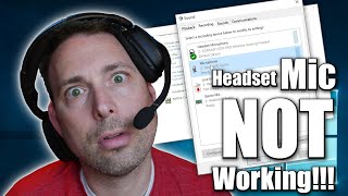 Why isnt My Headset Mic Working amp How do I Fix it  Windows amp Software Settings [upl. by Rosalie]