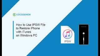 How to Use IPSW File to Restore iPhone with iTunes on Windows PC [upl. by Ragg344]