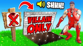 Playing as a SUPERHERO in a VILLAIN ONLY Tournament Fortnite [upl. by Flann]