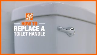 How to Replace a Toilet Handle  Toilet Repair  The Home Depot [upl. by Ahsilav]