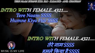 Tere Naam Humne Kiya Hai Karaoke With Scrolling Lyrics Eng amp हिंदी [upl. by Eeluj324]