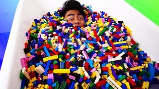 LEGO BATH CHALLENGE [upl. by Nomelihp]